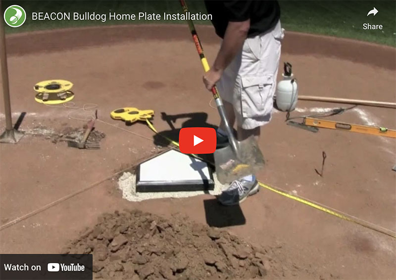 Bulldog Homeplate Installation